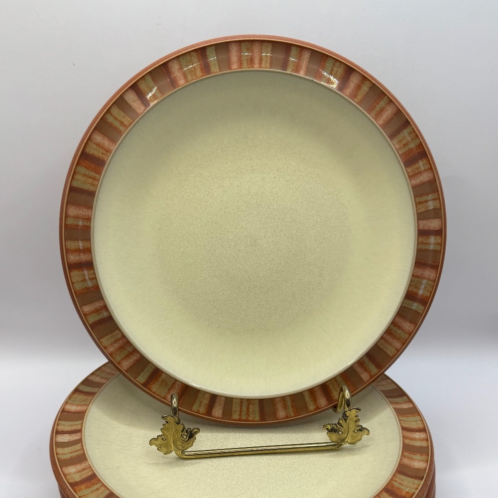 Denby England Fire Stripes 7 1/4" Salad Plate.